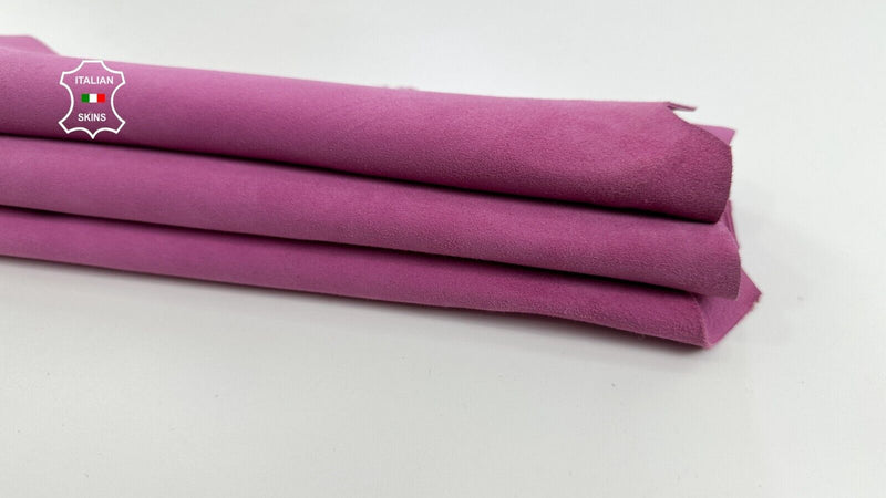 PINK SUEDE Soft Goatskin Goat leather skin skins hide hides 4+sqf 1.0mm #C2809