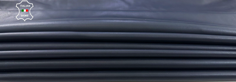 DARK BLUE Soft Italian Lambskin Sheep leather hides 5 skins 22sqf 0.7mm #C2300