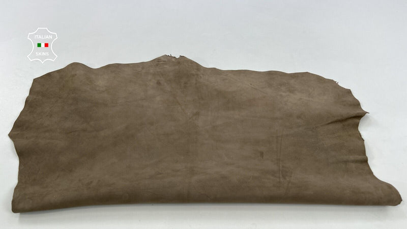 WALNUT BEIGE SUEDE Thick Soft Italian Goatskin leather hides 5sqf 1.2mm #C1728