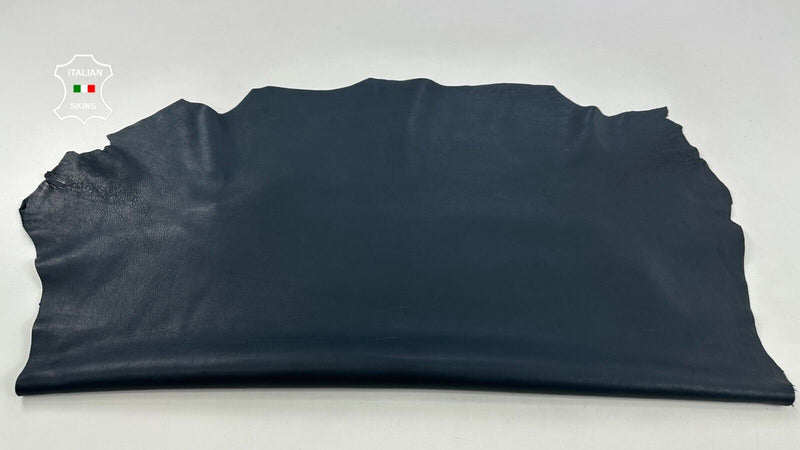 nNATURAL NAVY BLUE NAKED Thick Soft Italian Lambskin leather 6+sqf 1.1mm #C2730