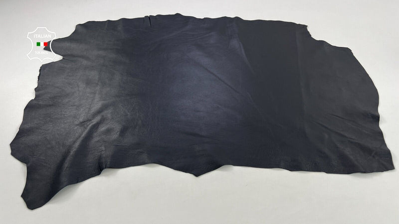 VERY DARK BLUE Thick Soft Italian Lambskin leather hides skins 7+sqf 1.2mm #C863