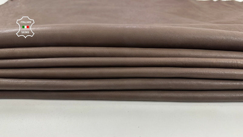 TAUPE BROWN VEGETABLE TAN VINTAGE LOOK Lamb leather 4 skins 30sqf 1.2mm #C2807