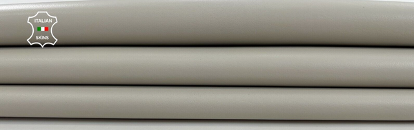 LIGHT GREY Thick Soft Italian Lambskin leather skins hides 7sqf 1.1mm #C1457