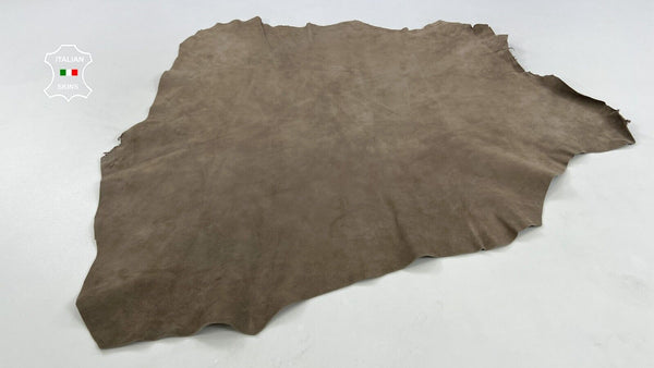 WALNUT BEIGE SUEDE Thick Soft Italian Goatskin leather hides 5sqf 1.2mm #C1728