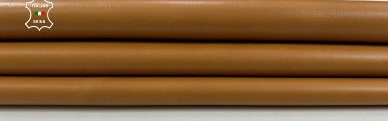 TAN LIGHT BROWN Soft Italian Lambskin Sheep Lamb leather hide 5+sqf 0.7mm #C1972