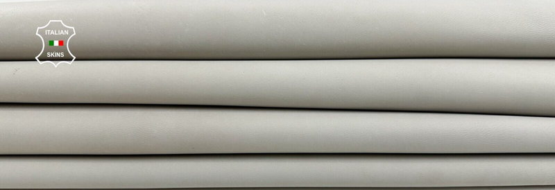 UNDYED LIGHT GREY Italian Goatskin Goat leather hides 2 skins 8sqf 1.0mm #C2155