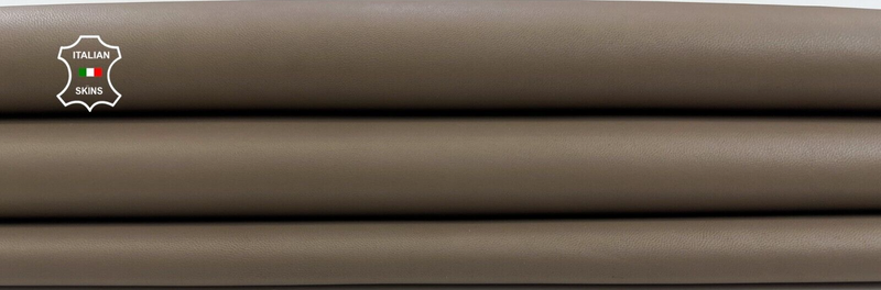 KHAKI BROWN Soft Italian Lambskin Sheep Lamb leather hides 5+sqf 0.8mm #C1976