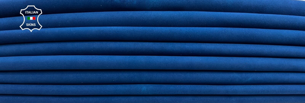 BLUE SUEDE Soft Italian Lambskin Sheep leather 3 skins total 15sqf 0.9mm C1788