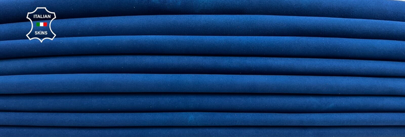 BLUE SUEDE Soft Italian Lambskin Sheep leather 3 skins total 15sqf 0.9mm C1788