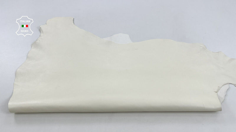 IVORY BUTTER SMOOTH Italian Goatskin Goat leather hides skins 6sqf 1.0mm #C887