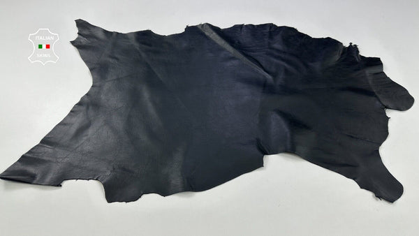 BLACK ROUGH Soft Italian Goatskin Goat leather hide hides skins 5sqf 0.8mm C2244