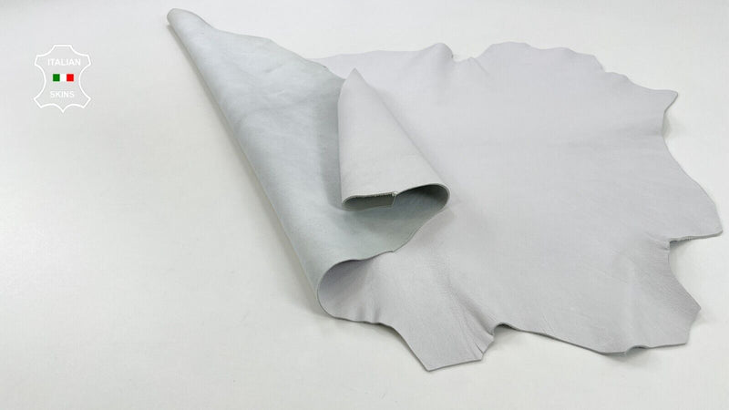 WHITE ROUGH Thick Soft Italian Goatskin Goat leather hides skins 5sqf 1.3mm C663