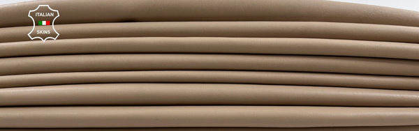 BEIGE NUDE Soft Italian Lambskin leather hide hides 3 skins 15+sqf 0.8mm C1612