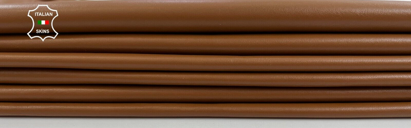 TAN Soft Italian Lambskin Sheep Lamb leather hides 2 skins 14sqf 0.7mm #C1256