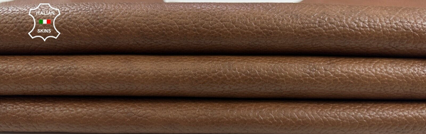 BROWN GRAINY ANTIQUED Soft Italian Lambskin leather hide skin 7+sqf 1.0mm #C2267