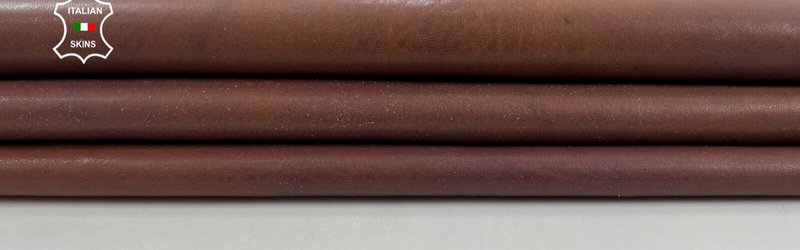 ROSEWOOD BROWN DISTRESSED DIRTY LOOK Soft Lambskin leather 8sqf 1.0mm #C747