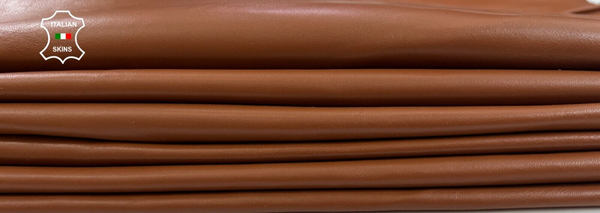 TAN BROWN ECONOMIC Thin Soft Lambskin leather hides 3 skins 16sqf 0.6mm #C2052