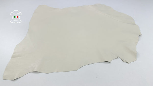 CREAM IVORY Italian Goatskin Goat leather hides Bookbinding 6sqf 0.9mm #C2156