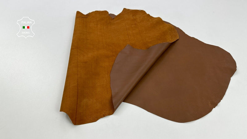 MEDIUM BROWN Soft Italian Lambskin Sheep Leather Bookbinding 4+sqf 0.7mm #C2397