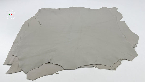 LIGHT GREYISH BEIGE Soft Italian Lambskin leather hides 3 skins 14sqf 1.0mm C672