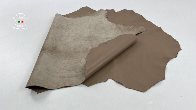 LIGHT TAUPE CAFFE LATTE Soft Italian Lambskin Sheep leather 6sqf 1.0mm #C1082