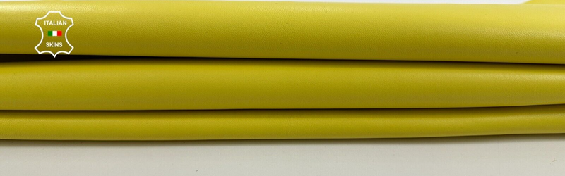 LEMON YELLOW Lambskin Sheep Lamb leather hide hides skins 4+sqf 1.0mm C2875