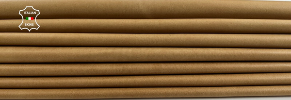 SAND LIGHT BROWN NAKED VINTAGE LOOK  Thin Soft Lamb leather 11+sqf 0.5mm #C2043