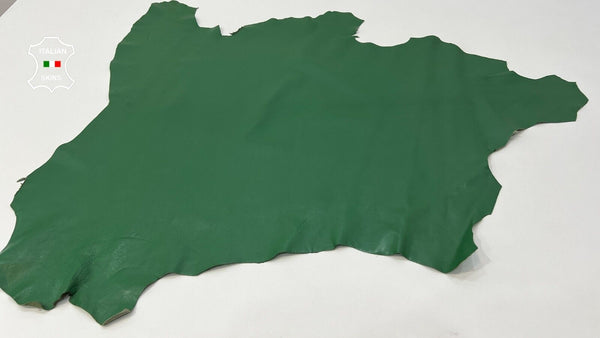 ITALIAN FLAG GREEN Thick Soft Italian Lambskin leather hides 8sqf 1.2mm #C405