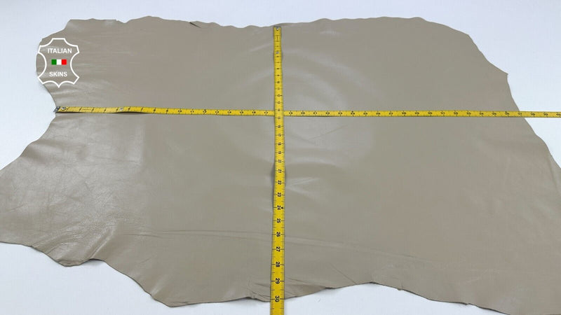 BEIGE KHAKI Thin Soft Lambskin Sheep Lamb leather hides skins 9sqf 0.6mm C2872