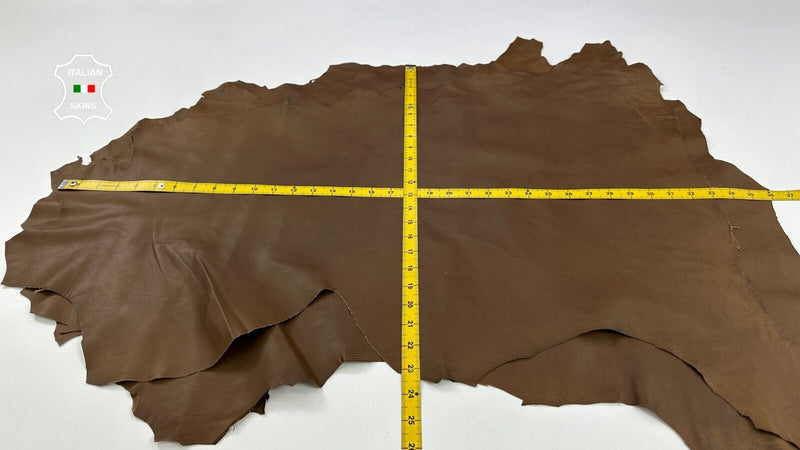 OAK BROWN Thin Soft Italian Lambskin Sheep leather 4 skins 16sqf 0.6mm #C2160