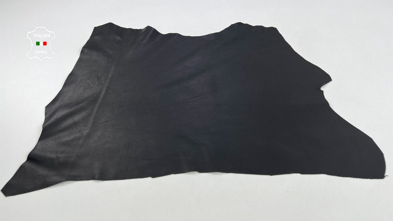 NATURAL black Soft Italian Lambskin Lamb Sheep leather hides 5sqf 0.8mm C767