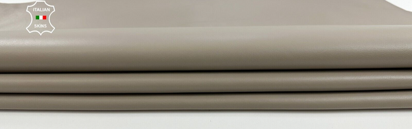 OYSTER GREY Thin Soft Italian Lambskin leather hide Bookbinding 6sqf 0.6mm C2881