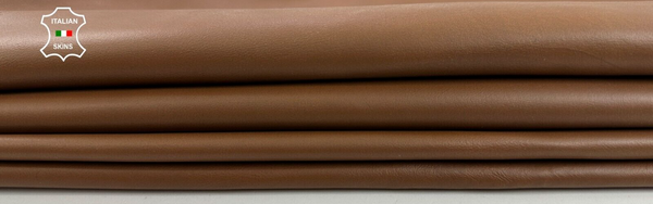 MEDIUM BROWN Soft Italian Lambskin Sheep Leather Bookbinding 4+sqf 0.7mm #C2397