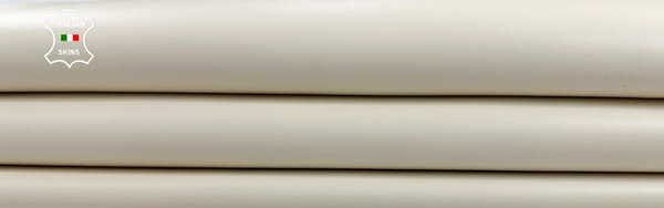 CREAM IVORY Italian Goatskin Goat leather hides Bookbinding 6sqf 0.9mm #C2156