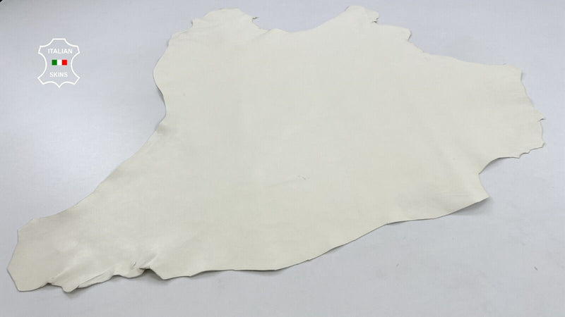 IVORY BUTTER SMOOTH Italian Goatskin Goat leather hides skins 6sqf 1.0mm #C887