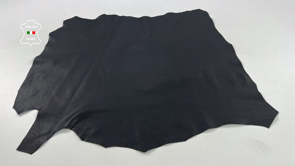 BLACK MIDNIGHT Thin Soft Italian Lambskin Sheep leather hides 6sqf 0.6mm #C1290