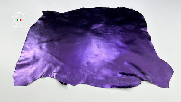 METALLIC PURPLE Thin Soft Lambskin Sheep Lamb leather hide skin 5sqf 0.6mm C2158