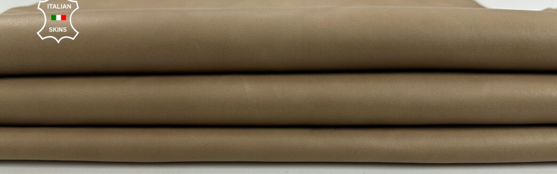 NATURAL BISCUIT BEIGE Soft Lambskin Lamb Sheep leather hides 6+sqf 0.7mm #C2604