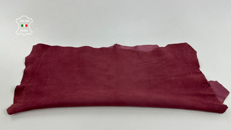 OLD WINE SUEDE Thick Soft Italian Goatskin leather hides skins 3sqf 1.2mm #C2753