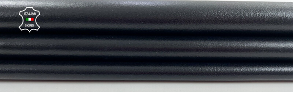 SHINY BLACK BACKED WITH LYCRA STRETCH Thick Lambskin leather 2sqf 1.1mm #C1515