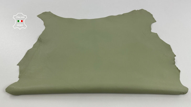 SAGE GREEN ROUGH Thick Soft Italian Goatskin leather skin hides 5sqf 1.1mm C2933