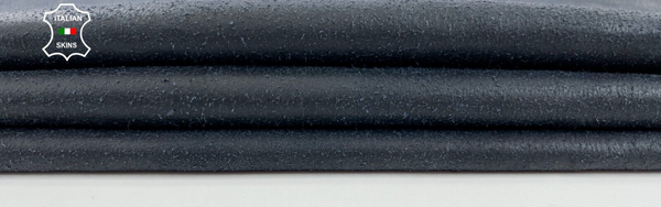 DARK BLUE ANTIQUED VERY VINTAGE Look Thin Soft Lamb leather 7sqf 0.6mm #C1489