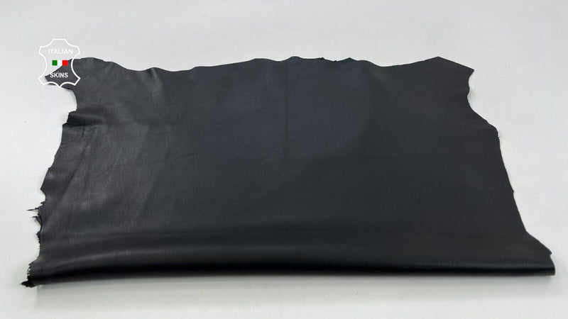 BLACK Thick Soft Italian Lambskin leather hides Bookbinding 6+sqf 1.2mm #C829