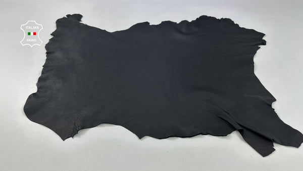 BLACK ROUGH Soft Italian Goatskin Goat leather hides skins 5sqf 1.0mm #C2173