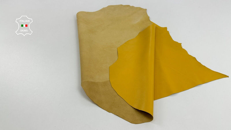 YELLOW Soft Lambskin Sheep Lamb leather hides skin Bookbinding 4+sqf 0.7mm C2867