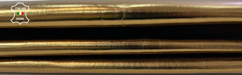 METALLIC BRONZE Thick Italian Goatskin Goat leather hide skins 6+sqf 1.2mm #C446