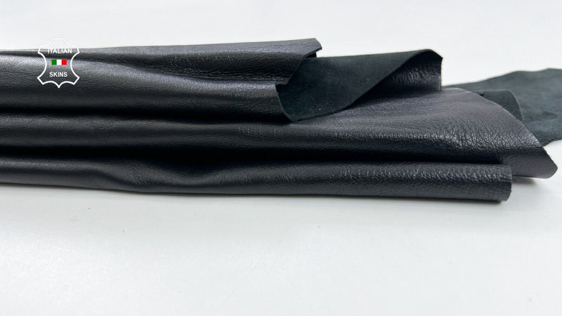 JET  BLACK Soft Italian Lambskin Sheep leather Bookbinding hide 6+sqf 0.9mm C780