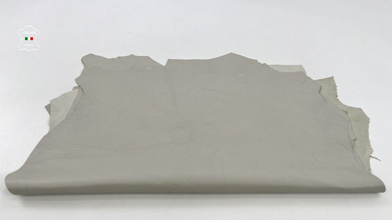 LIGHT GREYISH BEIGE Soft Italian Lambskin leather hides 3 skins 14sqf 1.0mm C672