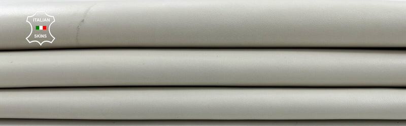 OFF WHITE Soft Italian Lambskin Sheep Lamb leather Bookbinding 7sqf 0.9mm #C1083