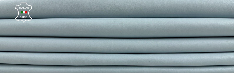 BABY BLUE NAKED Soft Italian Lambskin leather hide 2 skins 12sqf 0.9mm #C2310